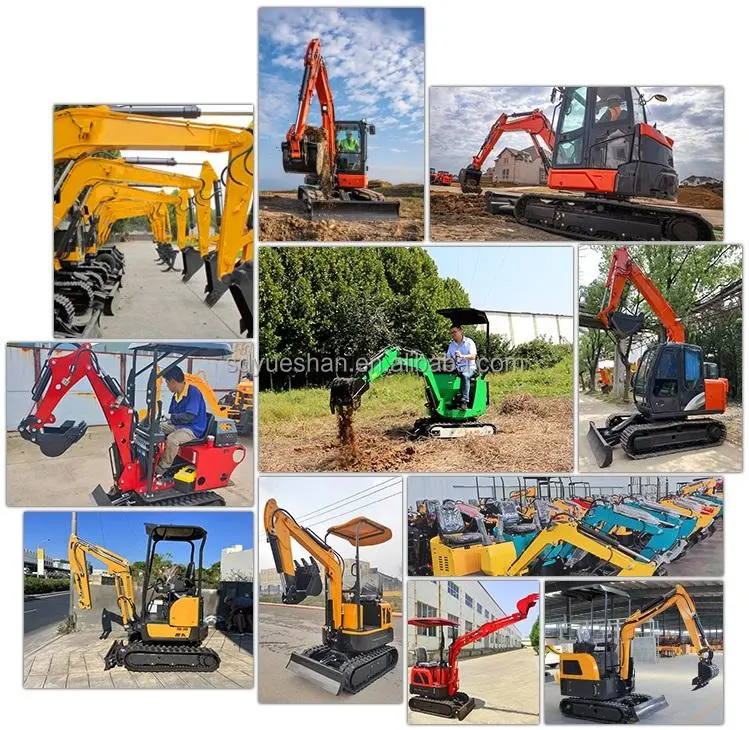 Cheapest Price 1ton 2ton 3.5ton Household Diesel Agricultural Portable Mini Excavator