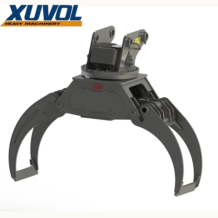 Excavator Wood Log Rotating Grapple Heavy Duty Machinery Parts Excavator Grapple