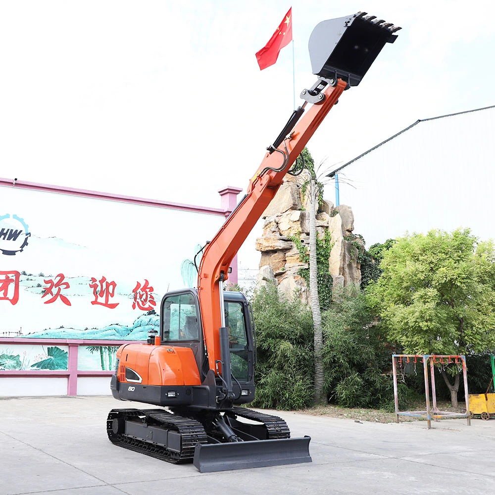 Chinese Manufacturer Can Customize 6ton Crawler Excavator for Road Construction