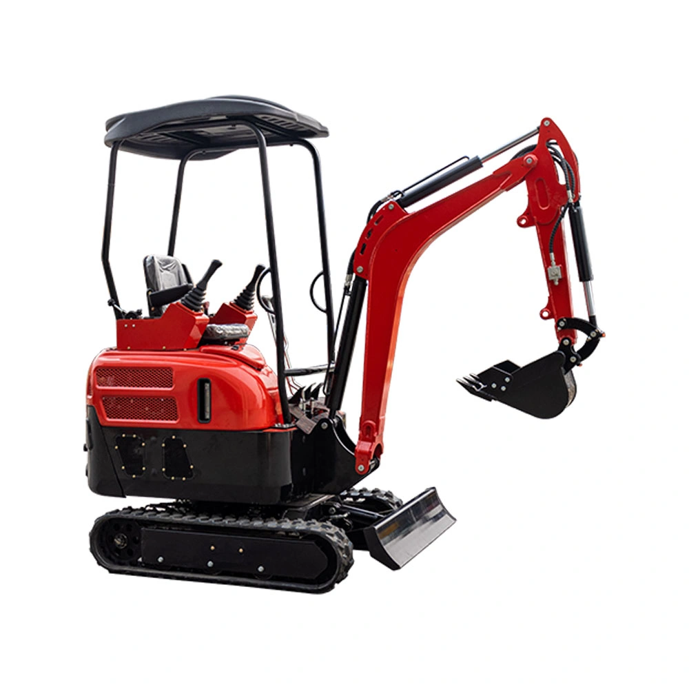 China Construction Equipment Hydraulic Rubber Excavator Small Backhoe with Thumb Clip