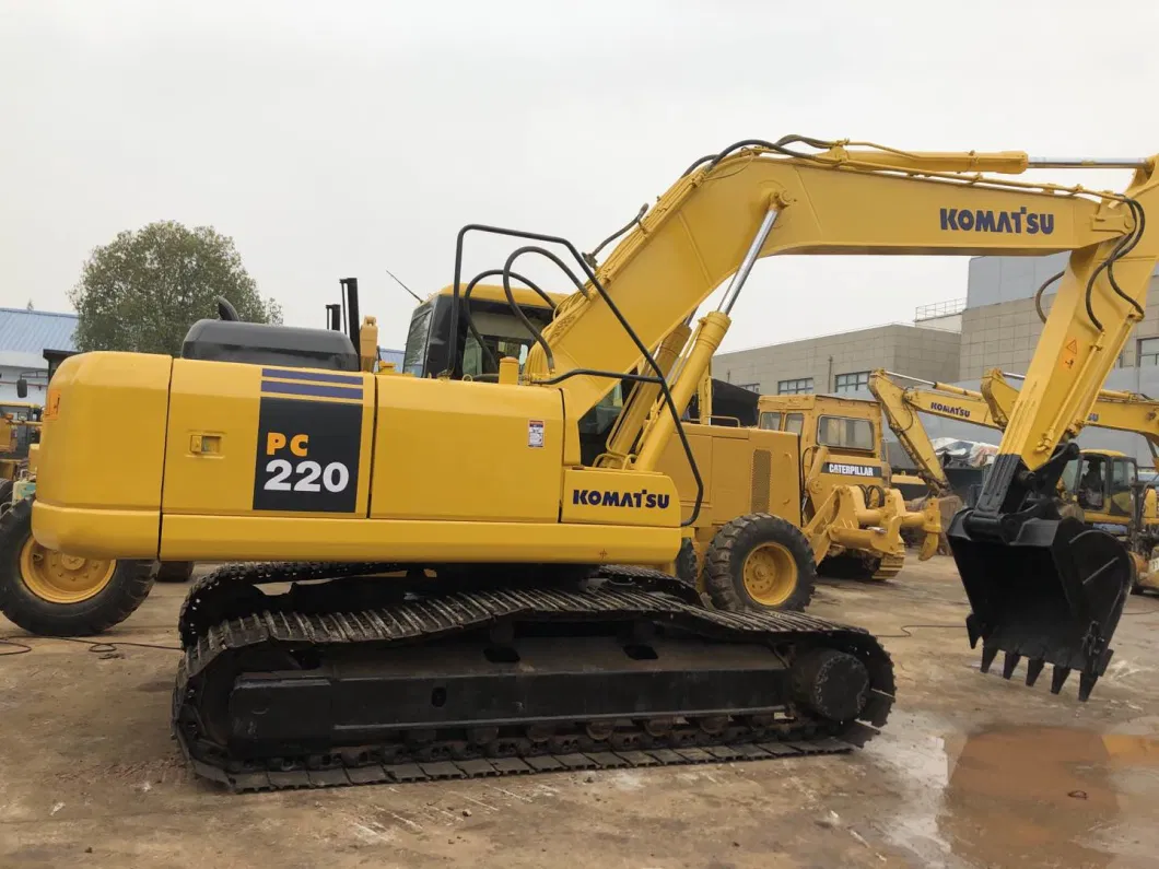 22t Japan Original Used Komatsu PC220-7 Crawler Excavator, Medium Size Komatsu PC220 PC200 Excavator