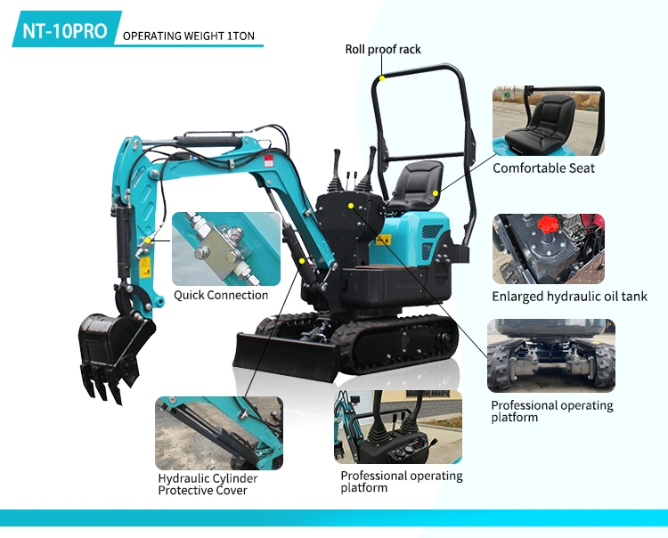 Cheap Price Small Excavator New Diesel Engine Excavator Mini Excavator 2.5t Form China