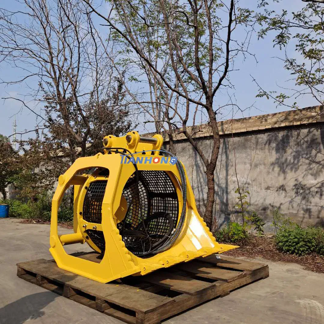 15 Tons Excavator Rotating Screener/Sieving/Mesh Screening Bucket