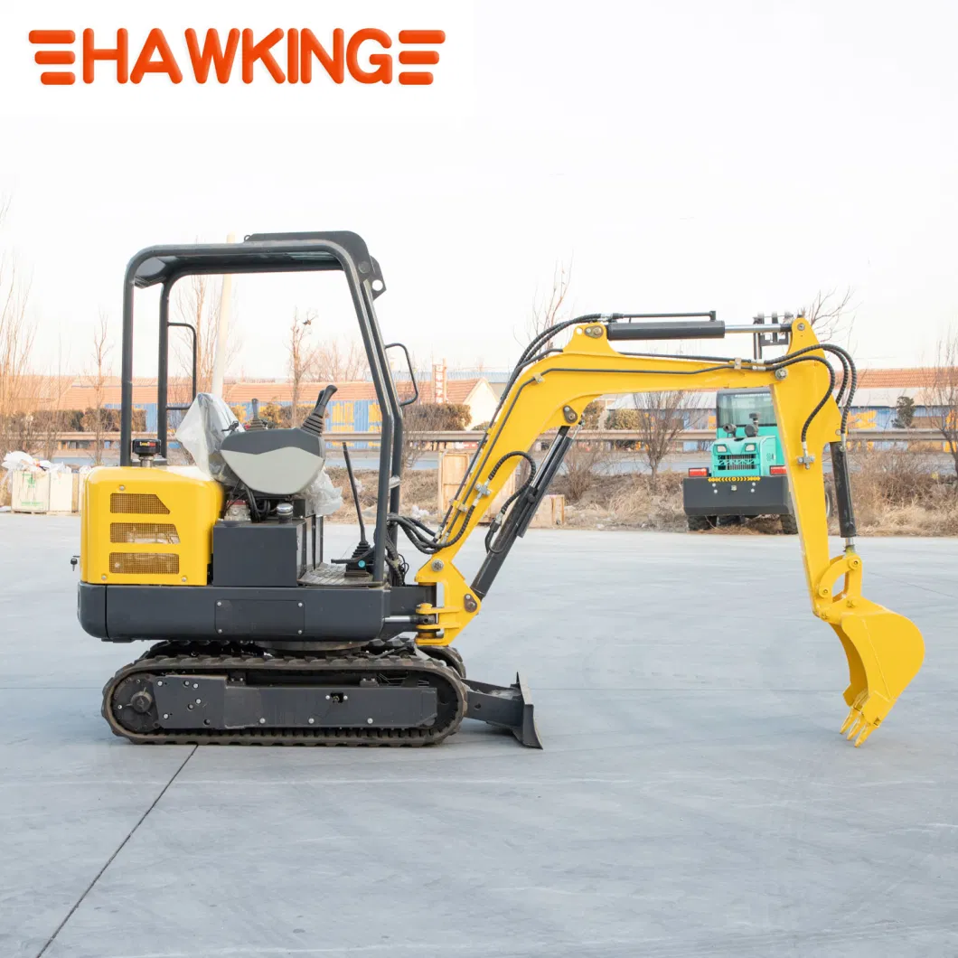 1.8 Ton Bagger Chinese Small Digger Mini Excavator Hydraulic with Three Cylinders Crawler China Factory Digging Machine Mining Earth Moving Equipment for Rent