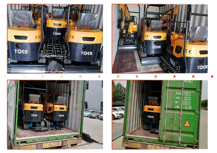 2023 Tder Hot Sale Mini Excavator Machines Prices 800kg 1000kg 1600kg 2000kg 0.8 Ton 1ton 1.6 Ton 2ton Excavators