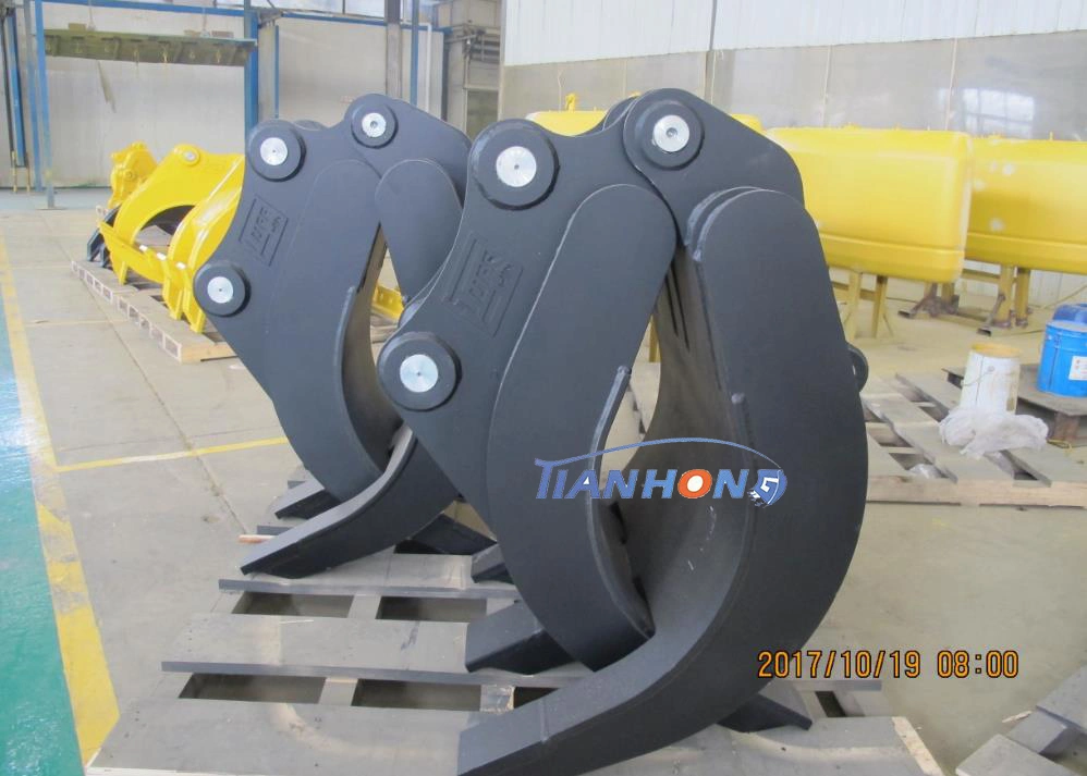 High Efficiency Logs/Waste Metal Grapples Mounted Onto Excavators