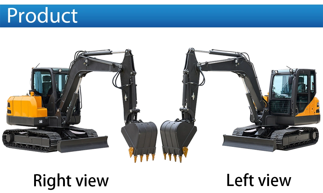 New Design CE EPA 6.5ton Farm Construction Small Crawler Excavator for Sale