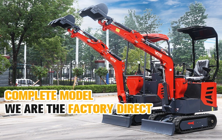 0.8 1.2 1.5 2 Ton Electric Hydraulic Micro Small Crawler 1 Ton Mini Digger Bagger Mini Excavator