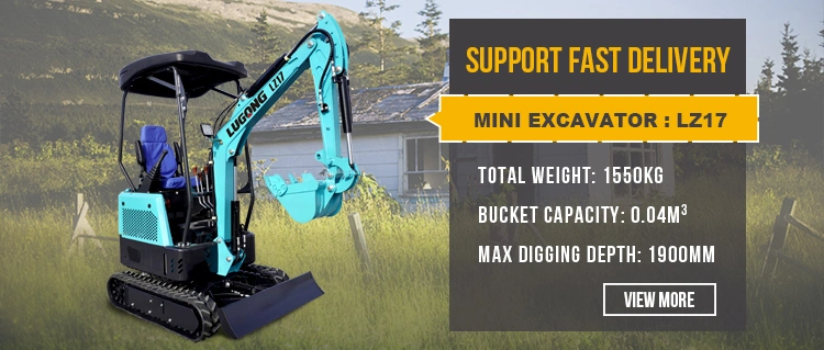 Small Hydraulic Mini Excavator 1 Ton 1.5 Ton Crawler Excavator