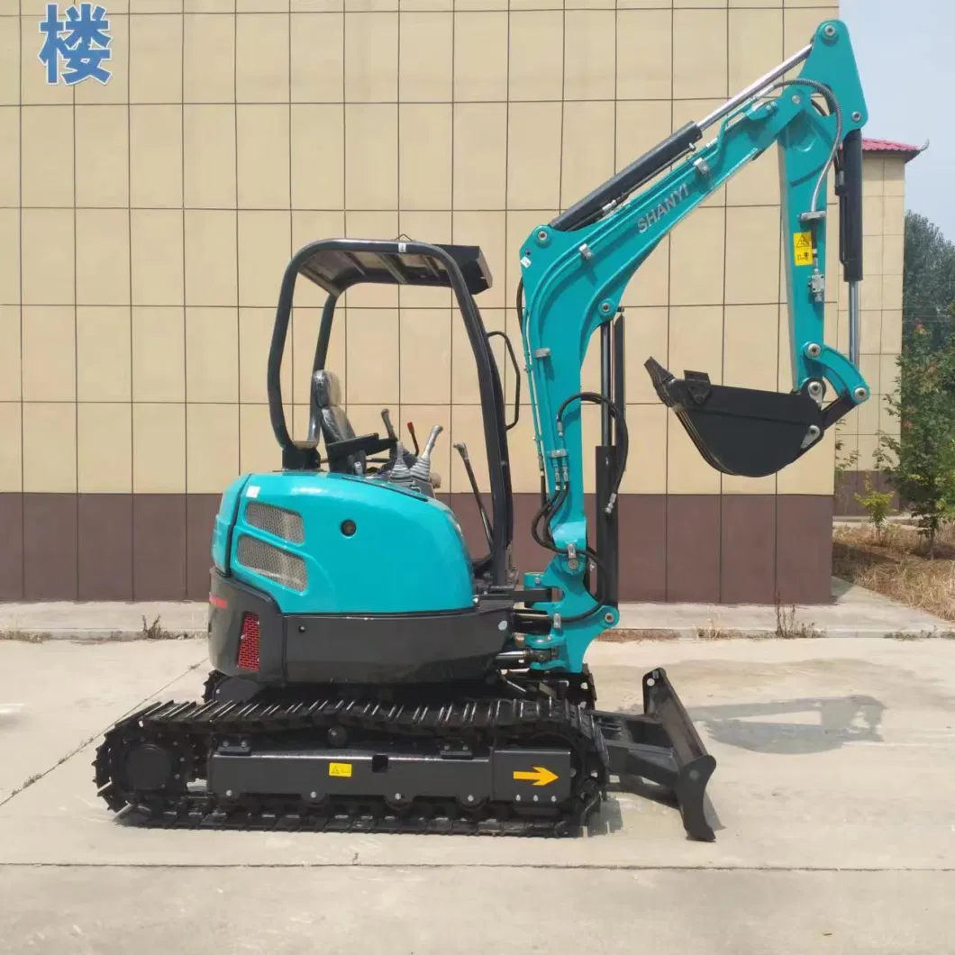 Free Aftersales 1 Ton 2ton Mini Excavator Customization Color Crawler Compact Digger Road Construction Mini Excavator for Sale