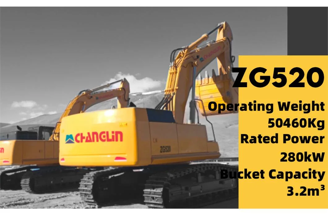 Changlin 50t Large Hydraulic Crawler Type Heavy Excavator Huge Digger