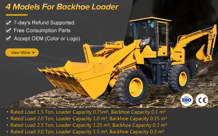 Hydraulic Mini Backhoe Towable Backhoe and Front End Loader