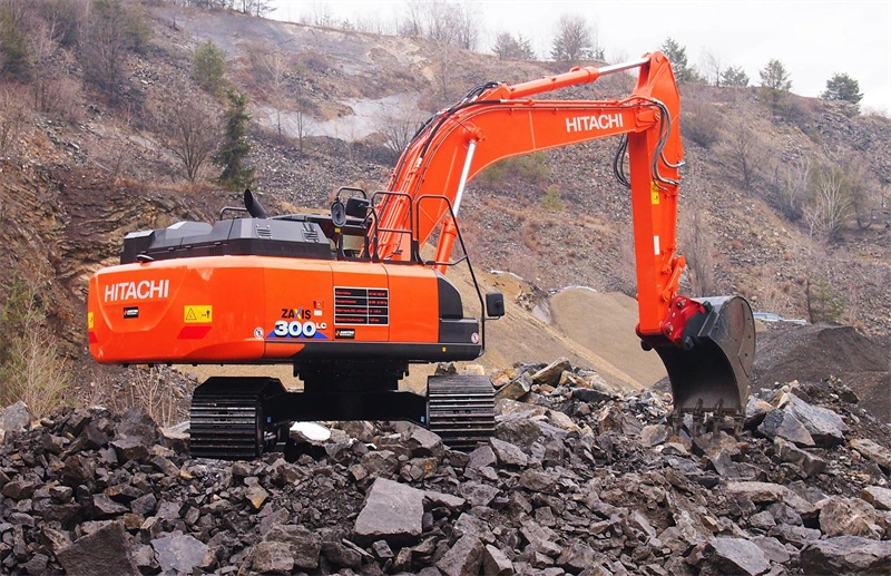 Hydraulic Amphibious Excavator with Pontoon in The Water