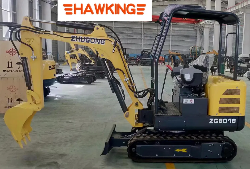 Mini Hydraulic Excavator Zero Tail Steel Track Rubber Crawler Small Trench Digger Earthmoving Equipment Hiring Kubota Jcb Volvo Excavator Heavy Duty Machine