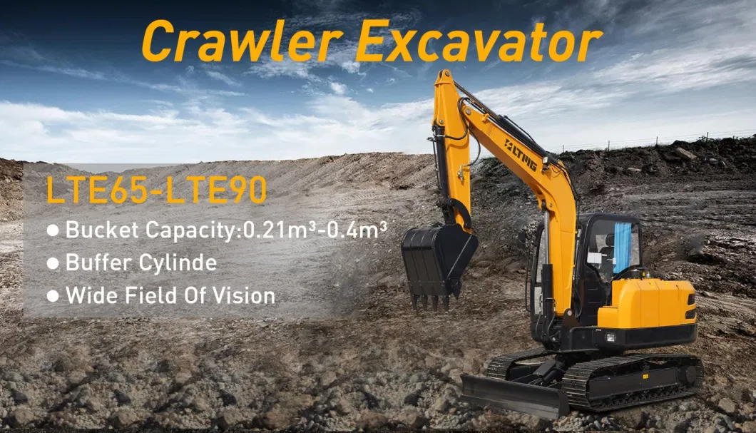 Ltmg Best Price Heavy Hydraulic Excavator Truck 6 Ton 6.5 Ton 7 Ton Crawler Excavator with Ripper