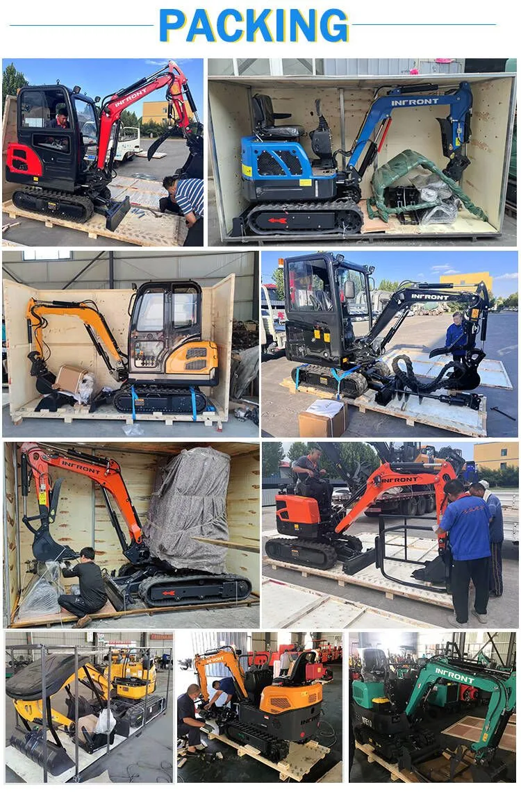 Hydraulic System Diesel Engine Small Crawler Bagger Digger Hot Selling Cheap Wholesale Price Mini Excavator Free Shipping