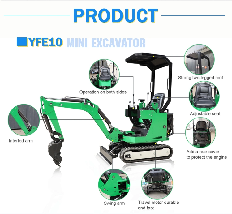Infront CE Approved China Mini Excavator 3.5 Ton Supplier Crawler EPA Euro 5 Kubota Engine Free After Sale Mini Excavator/ Small / Hydraulic/Cabin Digger