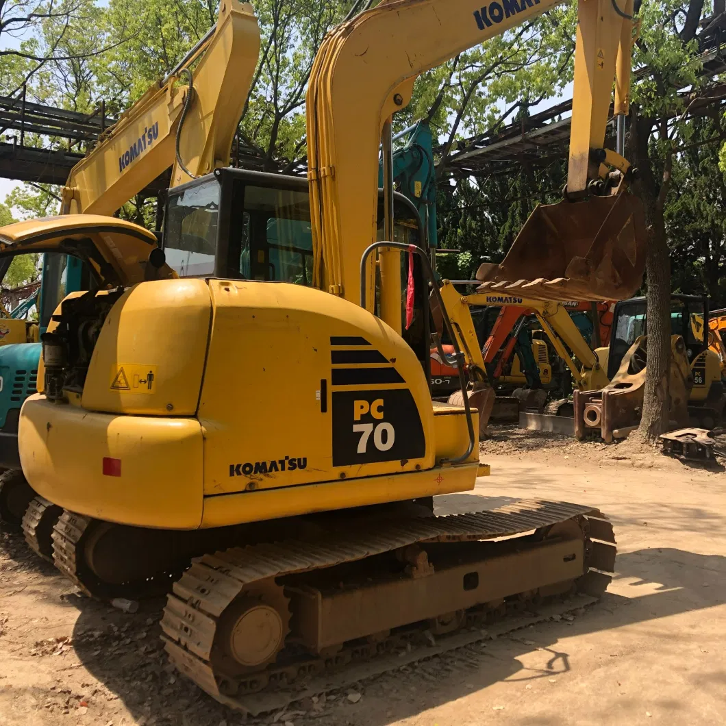 Usedkomatsu PC70-8 7 Ton 0.32-0.39m3 Medium Hydraulic Crawler Excavator in Stock for Sale