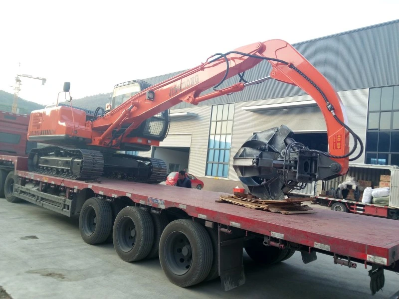 Jinggong Heavy Duty Scrap Material Handler Grabber and Bucket Shell Excavators