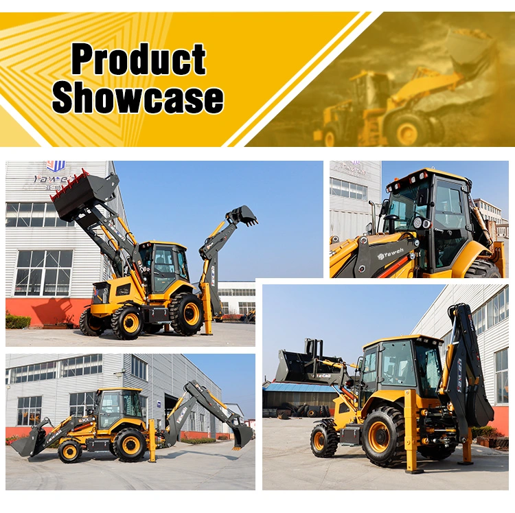 Yaweh 3cx Engineering &amp; Construction Machinery 1 Ton New Mini Small Cheap Compactors Machine Excavator Mini Backhoe Loader