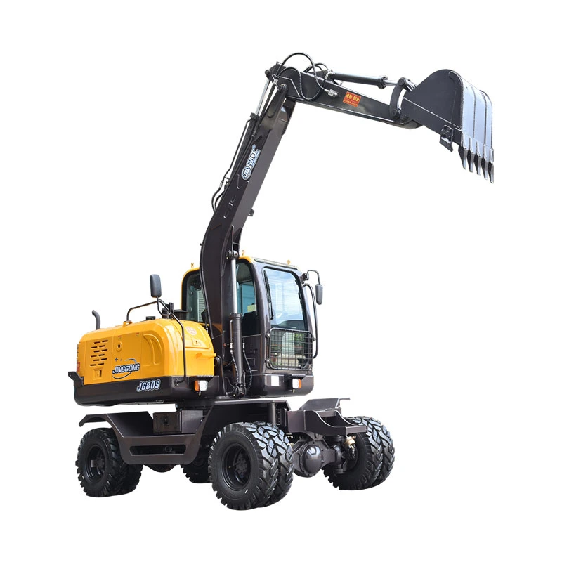 Mini Excavator Construction Machinery Wheel Digger