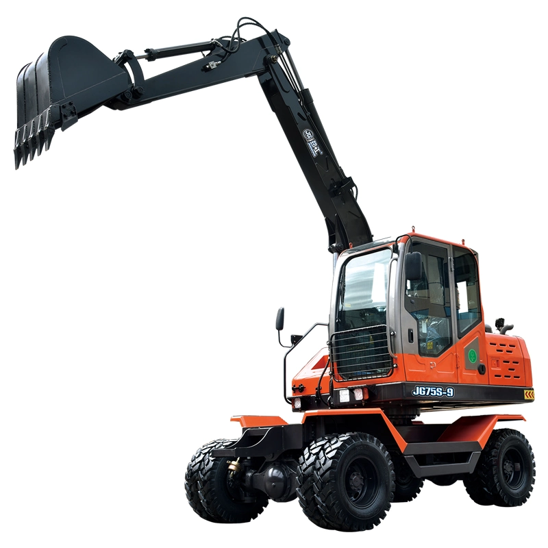 Factory Price Jg75s-9 Shovel Excavator Machines MIDI Digger Made in China