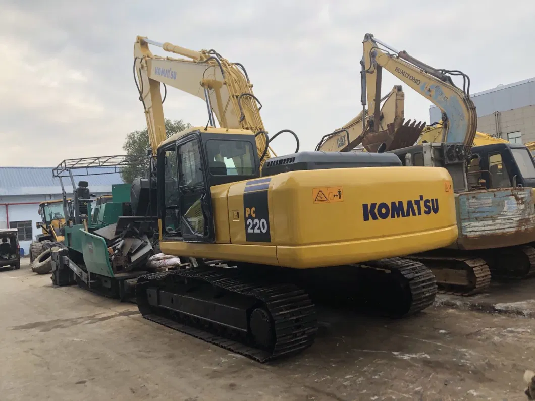 22t Japan Original Used Komatsu PC220-7 Crawler Excavator, Medium Size Komatsu PC220 PC200 Excavator