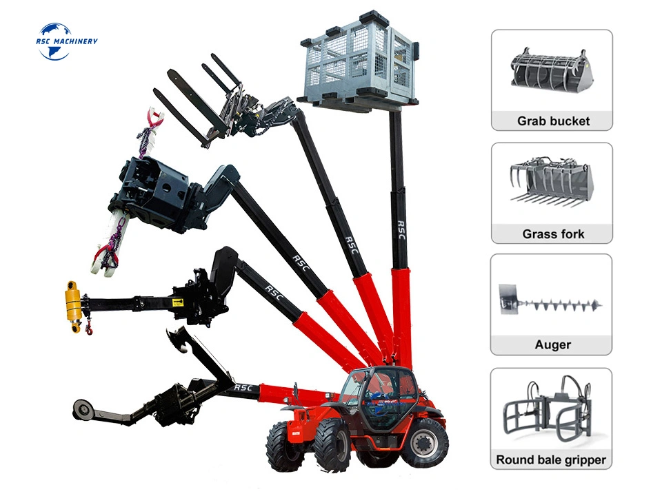 Versatile Material Handling Telescopic Forklift Handler for Sale with CE ISO Certified