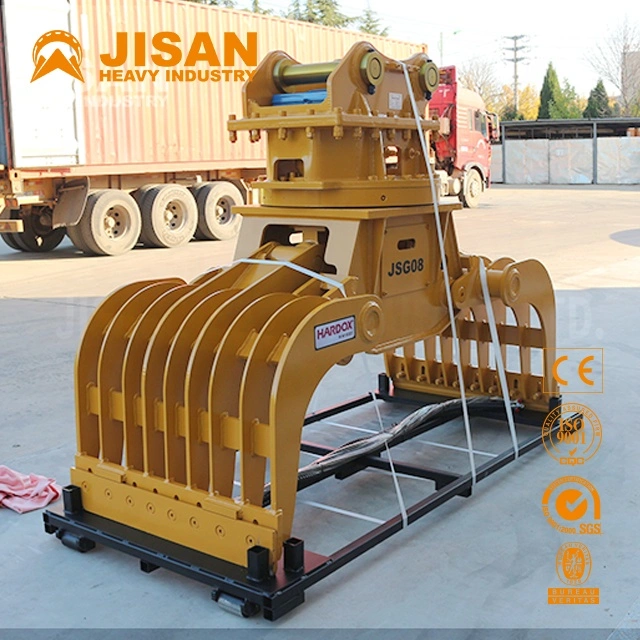 Excavator Hydraulic Demolition Grapple Sorting Grab Attachment for Big Rock Clamp Quarry Stone Big Tree