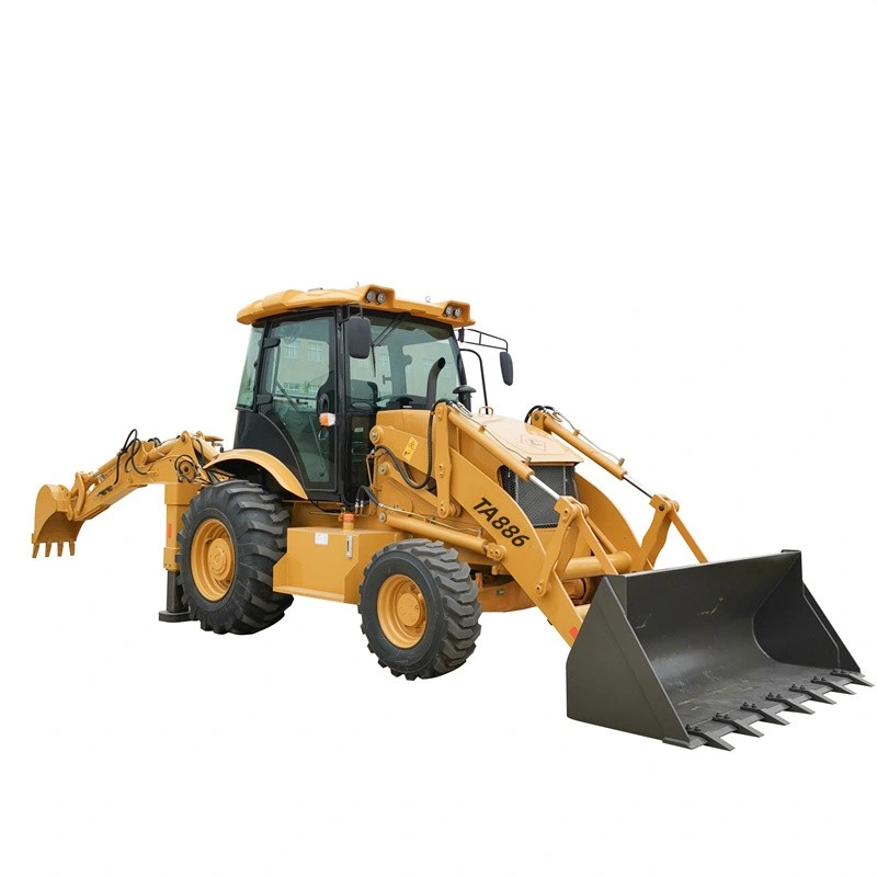 China Factory 2.5 Ton Articulated Integral Body Backhoe Loaders with Joystick Control