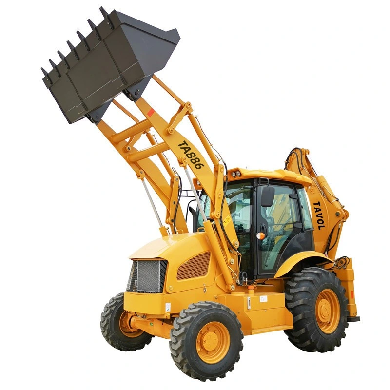 China Factory 2.5 Ton Articulated Integral Body Backhoe Loaders with Joystick Control