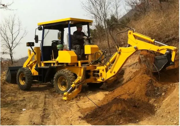 China Crawler Front End Loader Excavator with Attachments Rock Bucket Hydraulic Drive/Air-Conditioned Cab