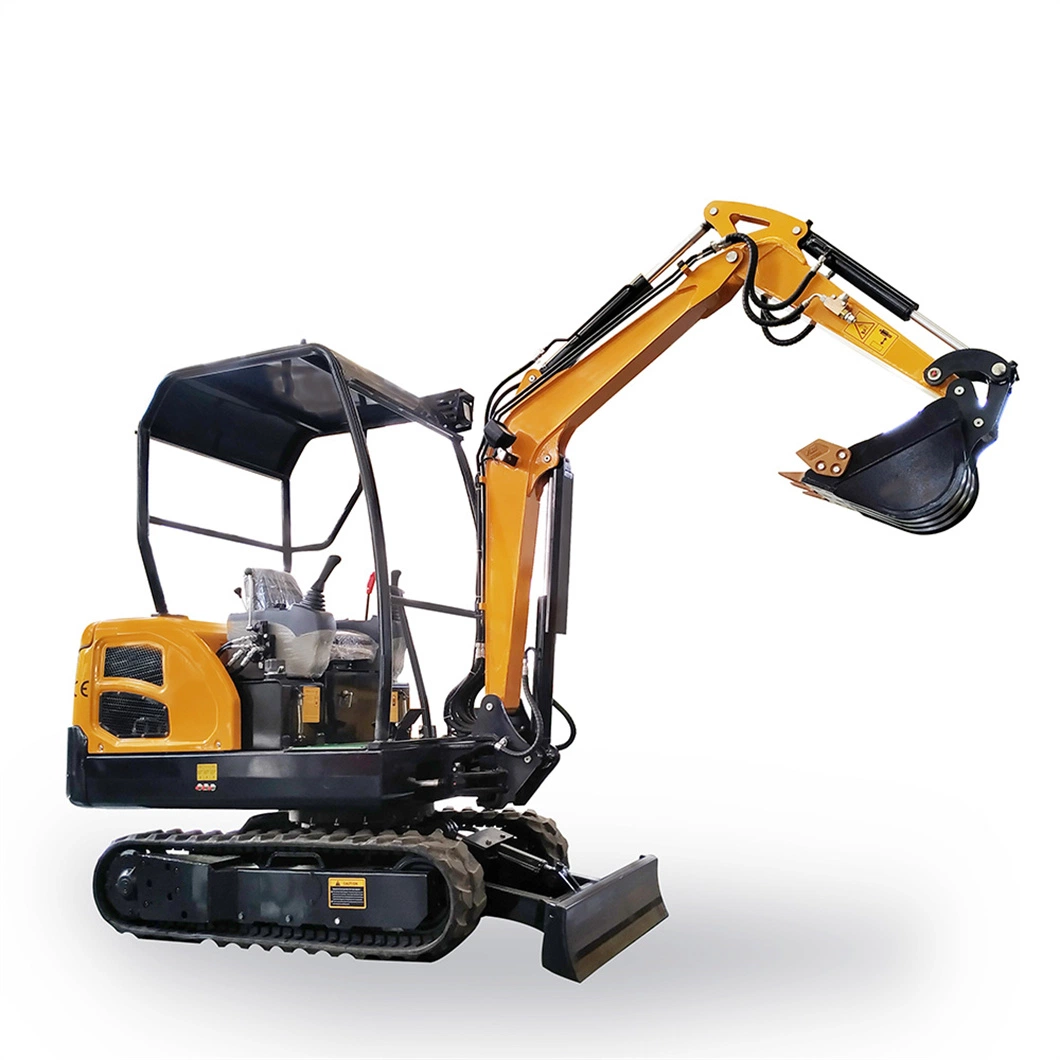 Mini Excavator 1ton 0.8ton 1.5ton 1.7ton 2.0ton Crawler Electronic Mini Digger Diesel Hydraulic CE ISO EPA4 Euro5 Wholesale Flexible Chasis Excavator