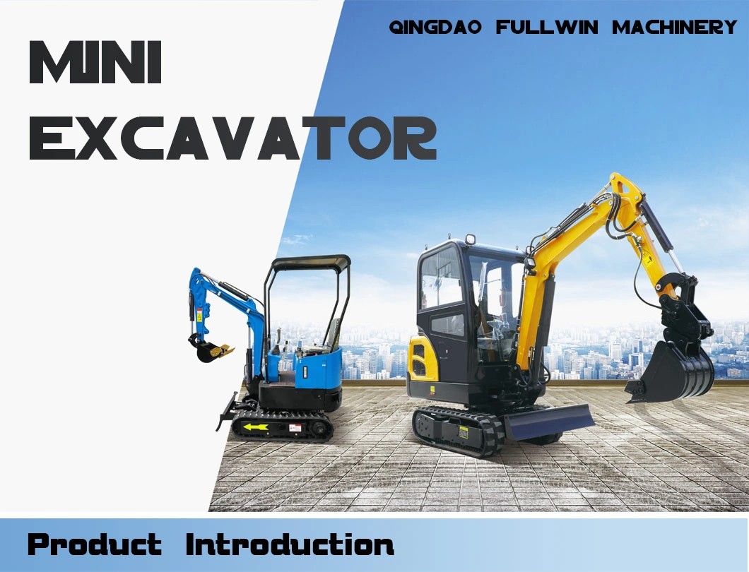 Mini Bagger 1 Ton Wheel Digger New Chinese Hydraulic Electric Excavator
