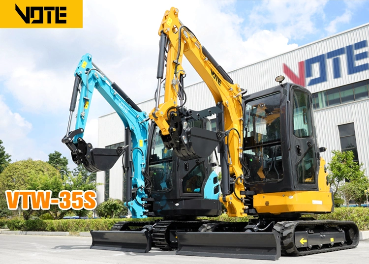 Excavator Mini 1 Ton 2 Ton 3 Ton Small Micro Digger Hydraulic Crawler Excavator Backhoe Construction Made in China Mini Price 5ton Excavator Kubota Backhoe