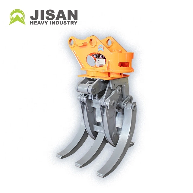 Hydraulic Grapple Suits for 20t Excavator High-Quality Hydraulic Small Log Grapple for Sk55 Sk60 Excavator