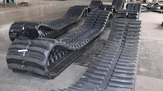 Hydraulic 450X100X48 High Quality Track Link Chain Roller Undercarriage Crawler Mini Excavator Attachment Rubber Track