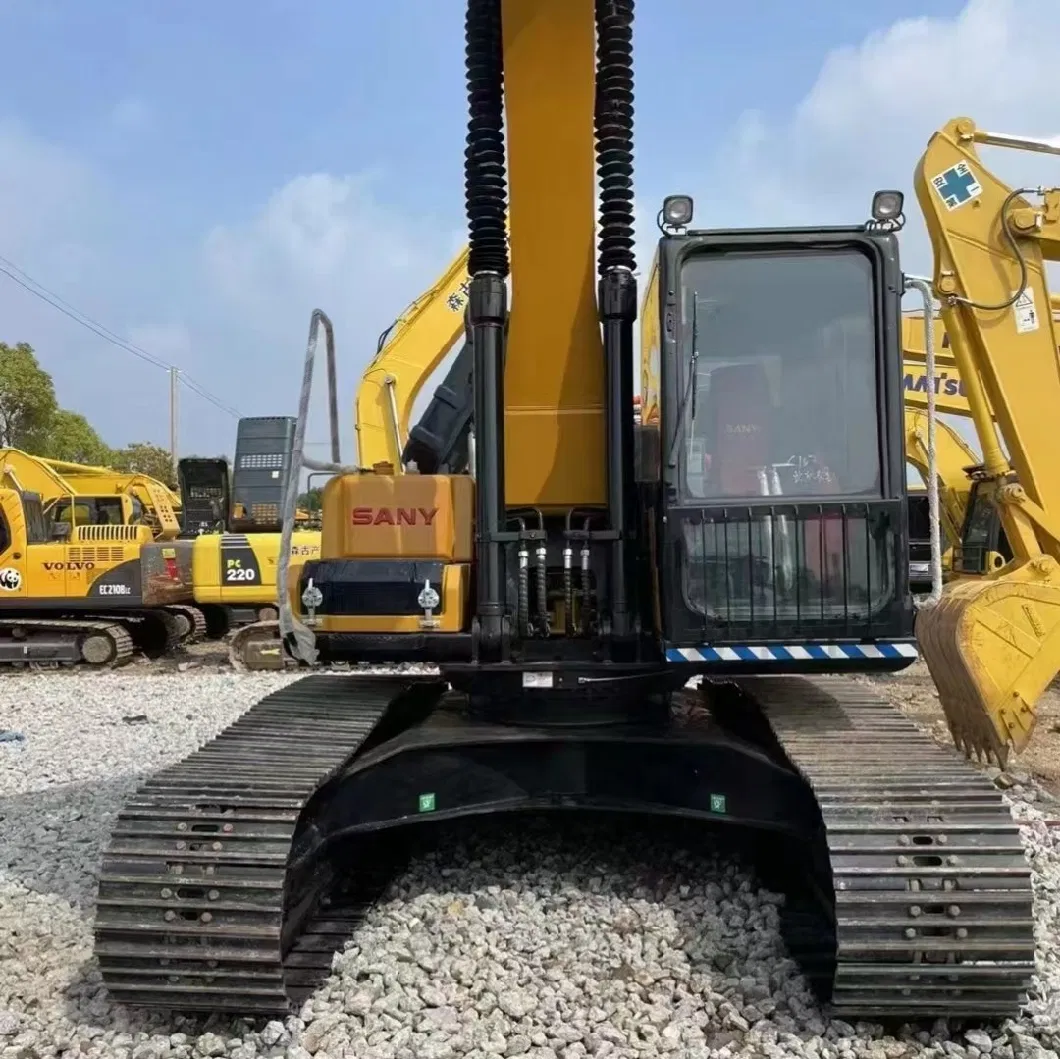 Second-Hand Crawler Excavator Sany 215 Twenty-Ton Excavator Cheap Medium-Sized Excavator for Sale at Low Price