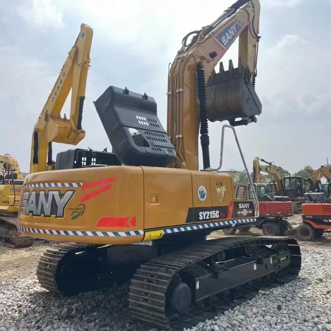 Second-Hand Crawler Excavator Sany 215 Twenty-Ton Excavator Cheap Medium-Sized Excavator for Sale at Low Price