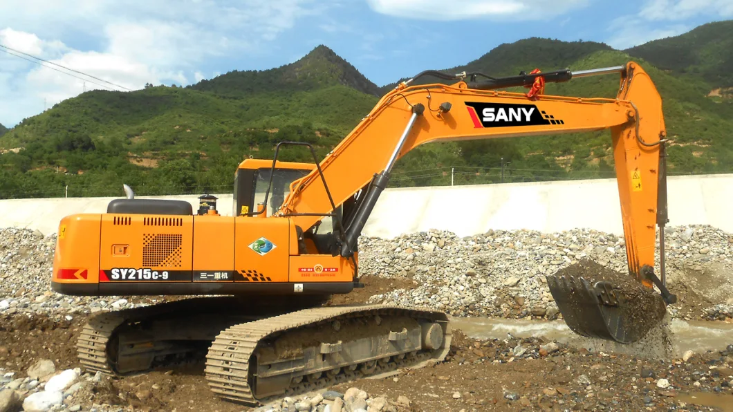 Medium-Sized Sy215c Sany Construction Machine Mining Excavators Digger Medium Crawler Hydraulic Excavator