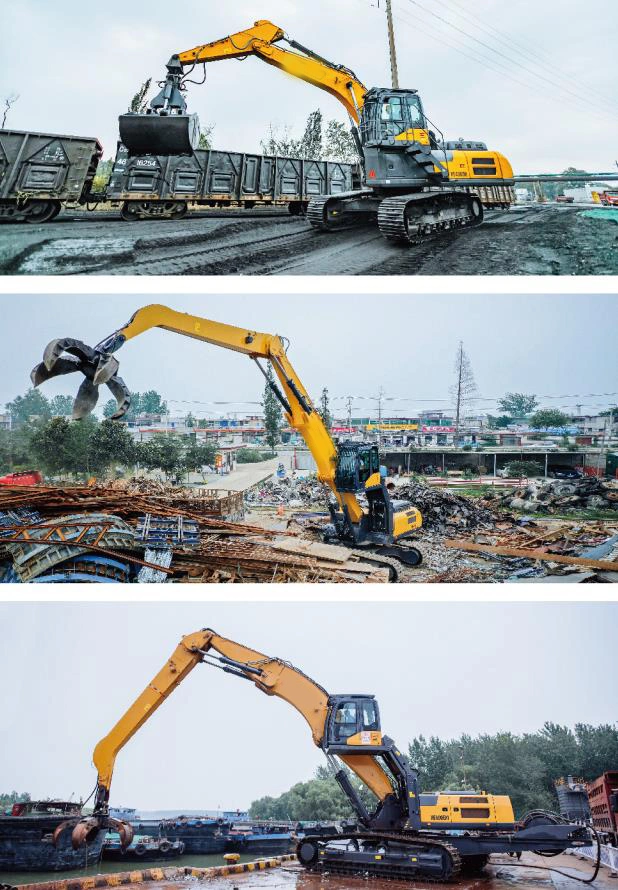 High Quality 23t-60t Heavy Duty Scrap Material Handler Crawler Excavator Xe230m with Grabber in Stock