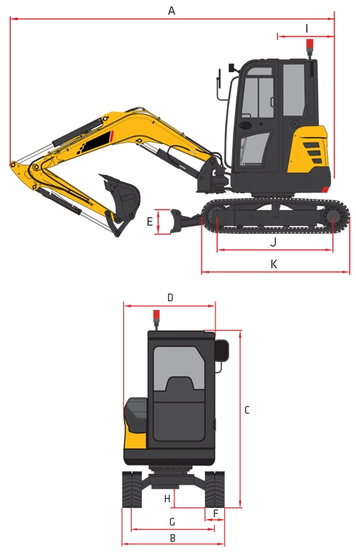 Steel Hydraulic Line Excavator Gasoline / Diesel / Electric