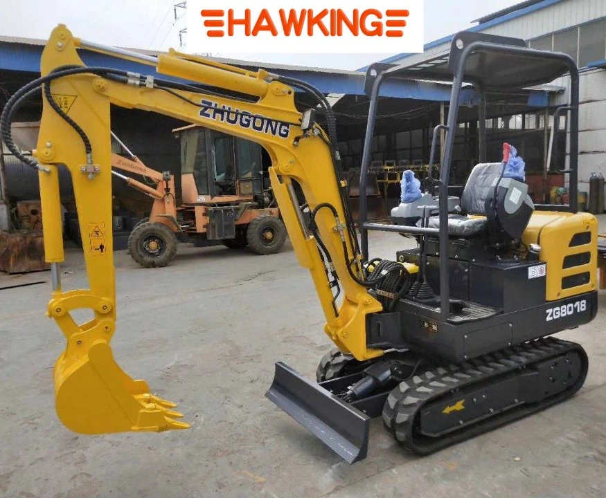 Mini Hydraulic Excavator Zero Tail Steel Track Rubber Crawler Small Trench Digger Earthmoving Equipment Hiring Kubota Jcb Volvo Excavator Heavy Duty Machine