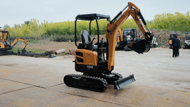 2023 Tder Hot Sale Mini Excavator Machines Prices 800kg 1000kg 1600kg 2000kg 0.8 Ton 1ton 1.6 Ton 2ton Excavators