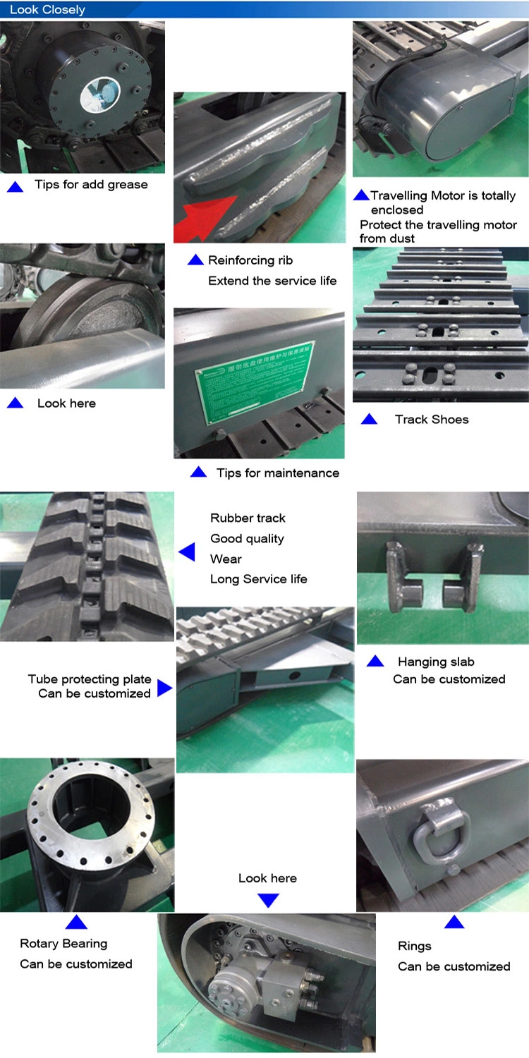 Track System Crawler Track Undercarriage for Excavator Loader Drilling Rigs Movable Crusher