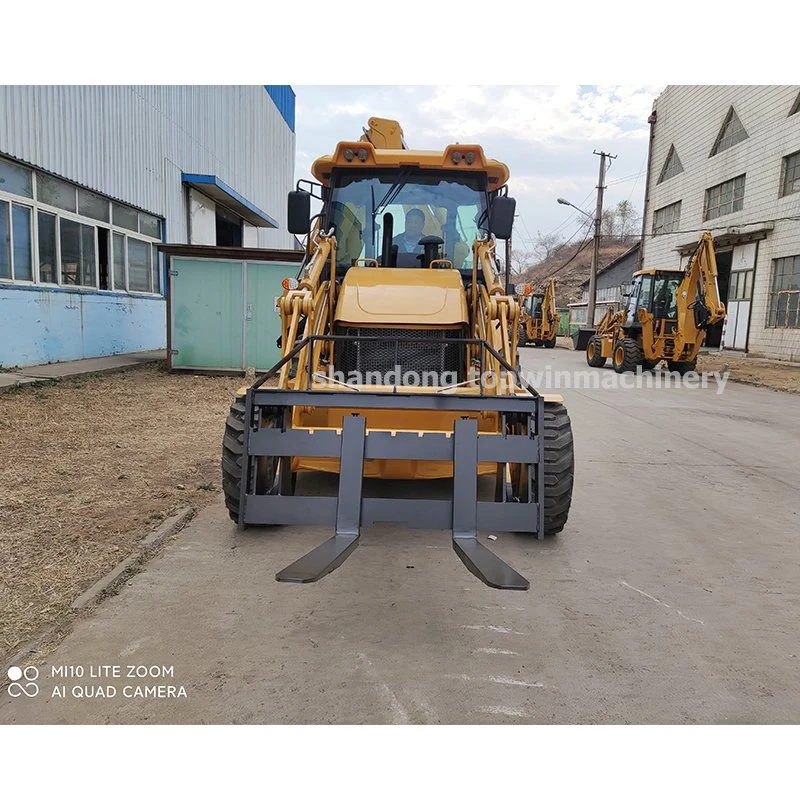 China Manufacture High Quality Free Shipping Cheap Compact Tractor Mini Backhoe Excavator Loader with Loader and Backhoe Kubota Cummins Engine Discount Price