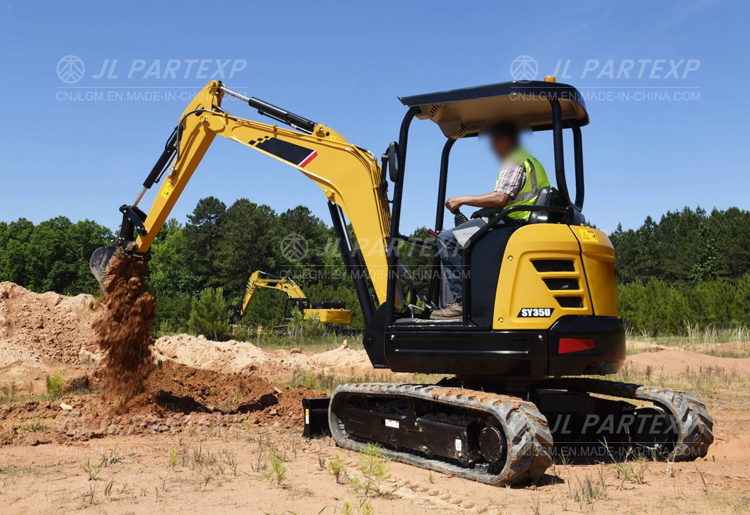 Mini Crawler Excavator Digging Machine for Sale Quick Attach Small Size Bagger Local Service Road Construction Excavator