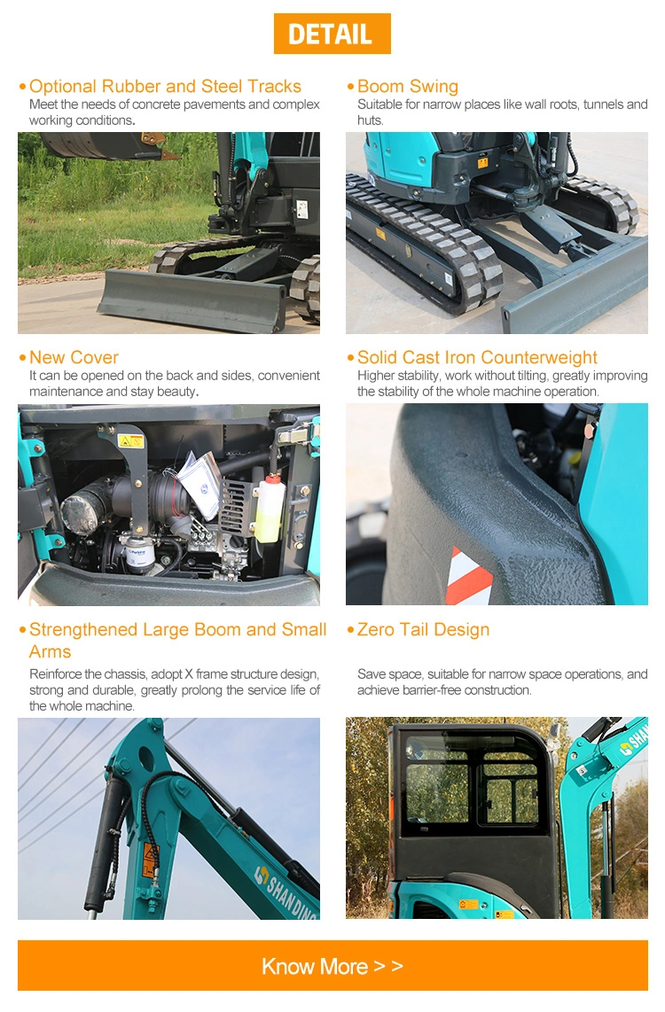 3ton Hydraulic Mini Excavator Digger/Digging Machine with Competitive Prices