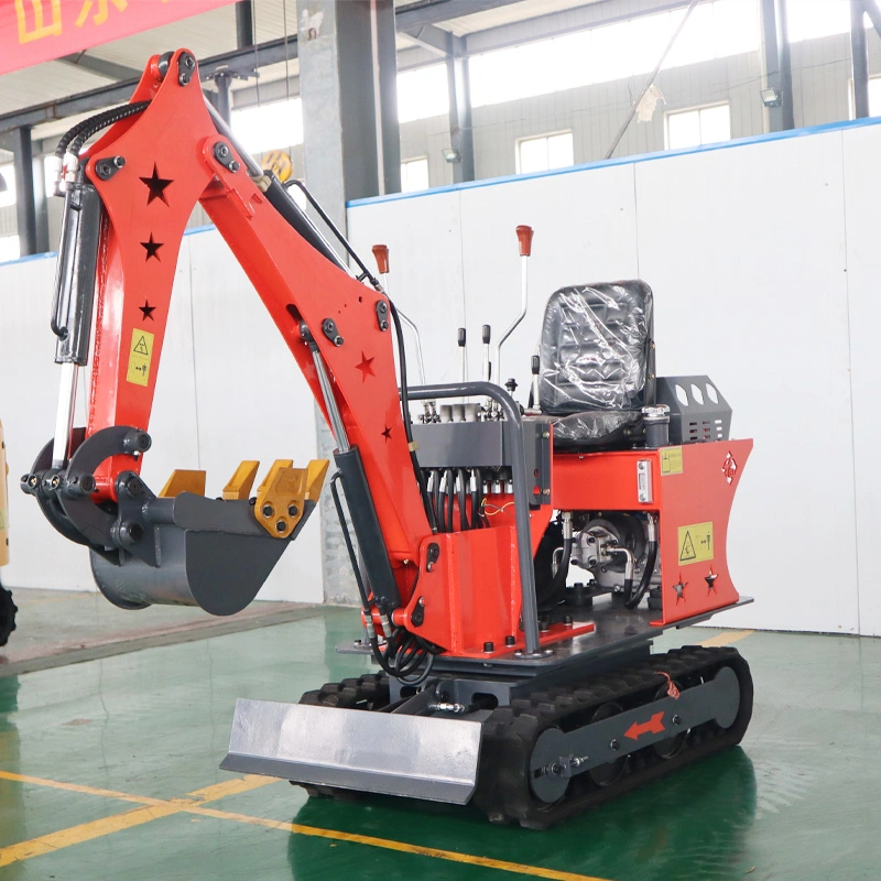 Free Aftersales 1 Ton 2ton Mini Excavator Customization Color Crawler Compact Digger Road Construction Mini Excavator for Sale