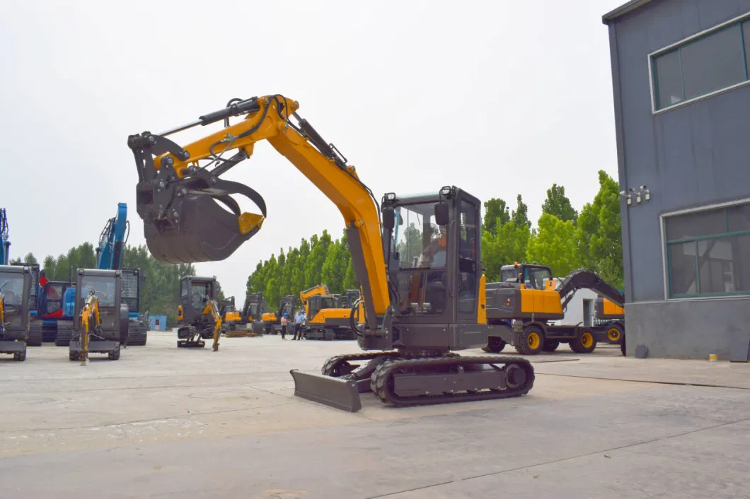 Mini Excavator 3.5 4ton EPA Kubota Engine Crawler Digger Farm Used